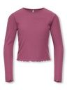 Mädchen Langarmshirt mit welligem Abschluss