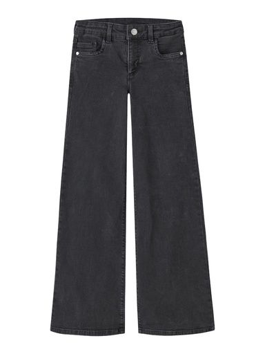 [01-38399.14] Extra weite Mädchen Jeans (Schwarz, 128)
