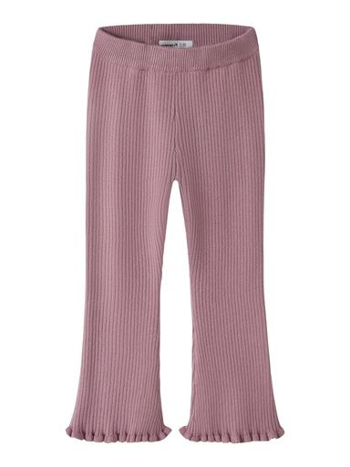 [01-38431.1] Gestrickte Hose mit ausgestelltem Bein (Rosa, 98)