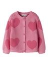 Mädchen Strickjacke Herz Jacquard