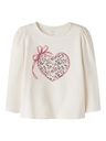 Mädchen Langarmshirt mit Herzdruck