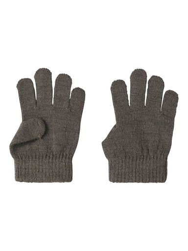 [01-38450.2] Fingerhandschuhe aus Wolle (Dunkelbraun)