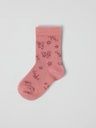 Kinder-Merinowollsocken mit Blumenmotiv