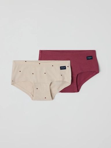 [01-38492.1] 2-Pack Mädchen Hipster-Unterhosen (98/104)