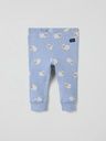 Gerippte Babyhose mit Schäfchen-Print