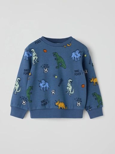 [01-38517.1] Jungen-Sweatshirt mit Dino-Print (92)