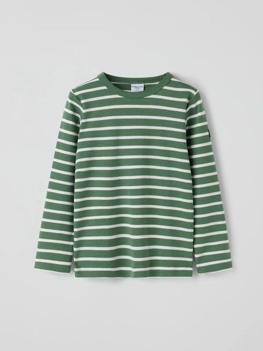 [01-38519.1] Gestreiftes Kinder-Langarmshirt Bio-Baumwolle (92)