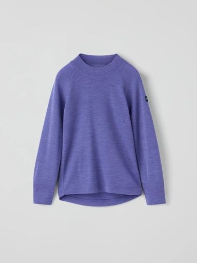 [01-38532.1] Langarmshirt Kinder Merinowolle Thermo (Violett, 86/92)