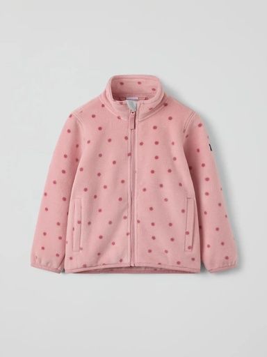 [01-38555.1] Mädchen Fleecjacke mit Punkten (74/80)