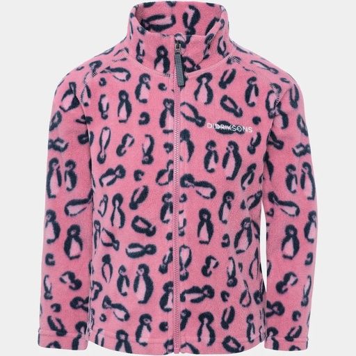[01-38580.0] Kinder Fleecejacke Allover-Pinguin-Print (Pink, 90)