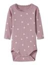 Baby Body mit Blumendruck