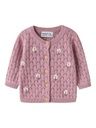 Baby Strickjacke mit Blumenstickerei