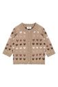Baby Strickjacke mit Herzjacquard