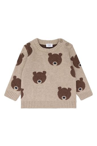 [01-38620.1] Baby Strickpullover mit Bärjacquard (86)