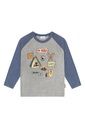 Knaben Langarmshirt mit Brustdruck