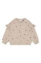 Mädchen Sweatshirt mit Herzstickerei