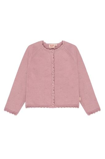 [01-38646.10] Mädchen Strickjacke mit Struktur (Rosa, 98)