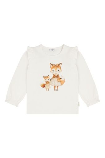 [01-38647.1] Mädchen Langarmshirt mit Fuchsdruck (98)