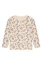 Mädchen  Langarmshirt aus Wolle Schmetterling