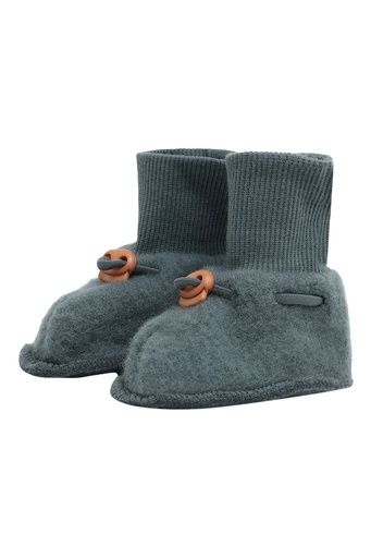 [01-38664.2] Feine Kinder-Wollfleece Socken (Dunkelgrün, 6-9M)
