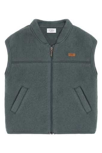 [01-38670.1] Weiche Weste aus Wollfleece (Dunkelgrün, 116)