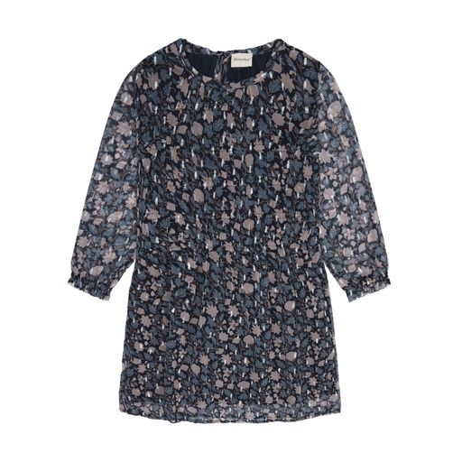 [01-38679.0] Geblümtes Mädchen-Langarmkleid (104)