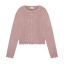 Mädchen-Strickjacke einfarbig