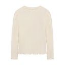 Geripptes Mädchen-Langarmshirt