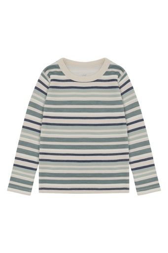 [01-38696.1] Wolle-Bambus Kinder-Langarmshirt gestreift (110)