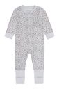 Wolle-Bambus Pyjama geblümt