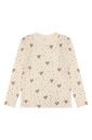Wolle-Bambus Kinder-Langarmshirt Herzen