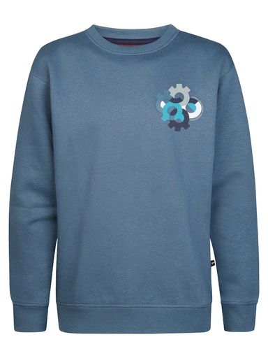 [01-38712.0] Jungen Sweatshirt mit Zahnrad-Motiv (128)