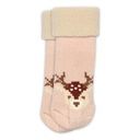 Warme Babysocken mit Reh-Motiv