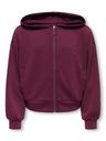 Sweatjacke mit Kapuze Herz Stickerei