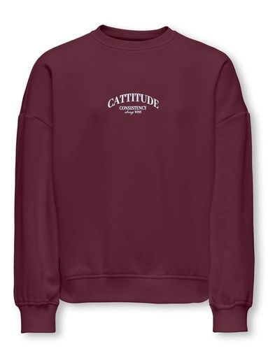 [01-38739.2] Sweatshirt mit Rückenprint (Bordeaux, 122-128)