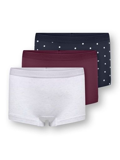 [01-38740.1] 3er-Pack Unterhosen Mädchen (Bordeaux, 146-152)