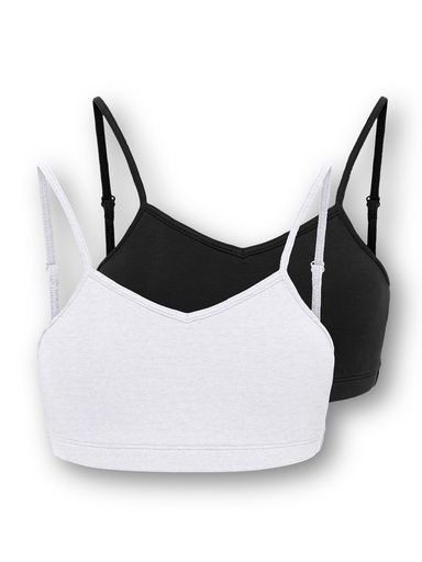[01-38741.1] 2-er Pack Tops gepolstert (Grau, 158-164)
