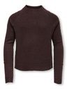 Mädchen Strickpullover mit Stehkragen