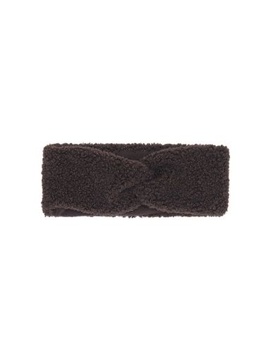 [01-38749.1] Teddy Stirnband mit Knoten (Dunkelbraun)
