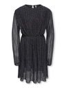 Festliches Kleid Langarm Glitzer