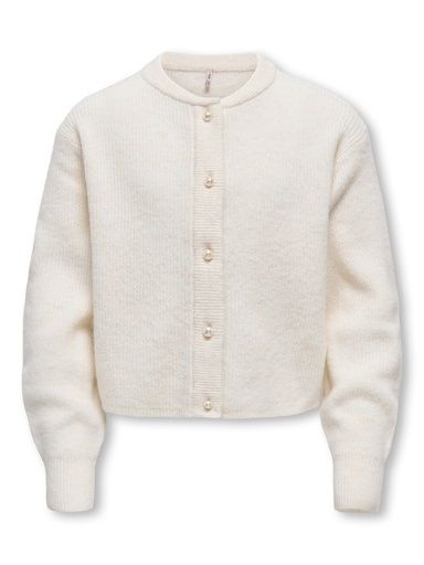 [01-38776.1] Strickjacke mit Perleknöpfe (146-152)