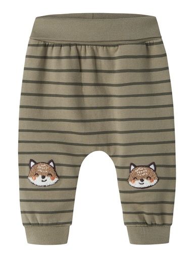 [01-38817.1] Baby Sweathose Gestreift Fuchs (Khaki, 86)