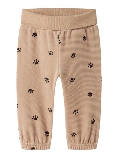 [01-38818.1] Baby Sweathose aus Velours Pfote (Beige, 74)
