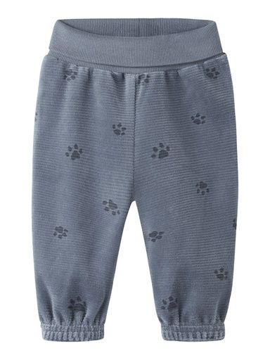 [01-38818.10] Baby Sweathose aus Velours Pfote (Graublau, 62)