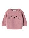 Baby Strickpullover mit Gesicht