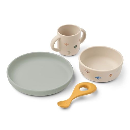 [01-38861.1] Baby-Geschirr 4er-Set (Mint)