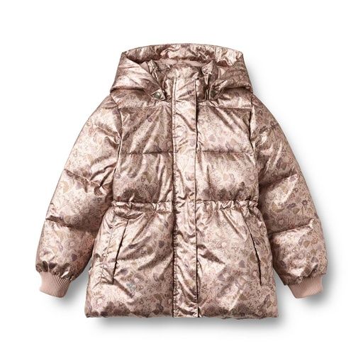 [01-38881.1] Warme bronze Mädchen Winterjacke geblümt (98)