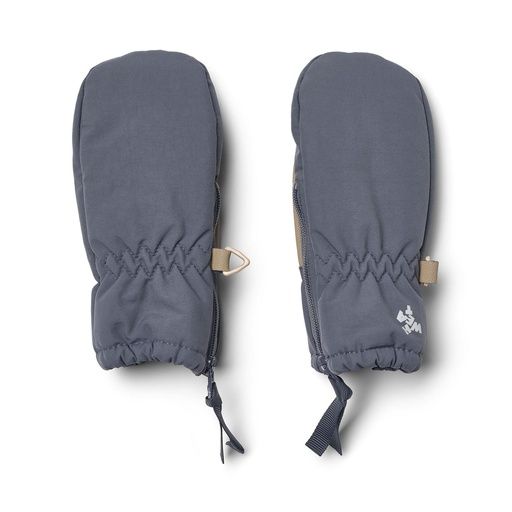 [01-38889.1] Wasserfeste Kinder-Handschuhe mit Reisverschluss (Graublau)