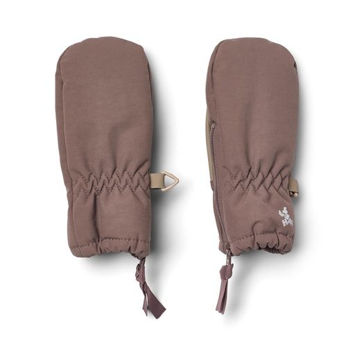 [01-38889.2] Wasserfeste Kinder-Handschuhe mit Reisverschluss (Braun)
