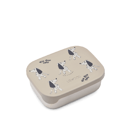 [01-38859.2] Kinder-Lunchbox mit Allover-Print (Beige)